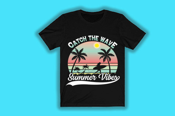 Catch the Wave: Summer Graphics for T-Shirt Designs