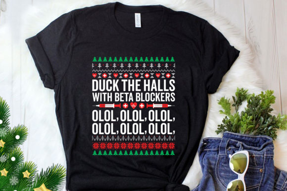 Christmas Nurse SVG: Graphics for T-Shirt Designs