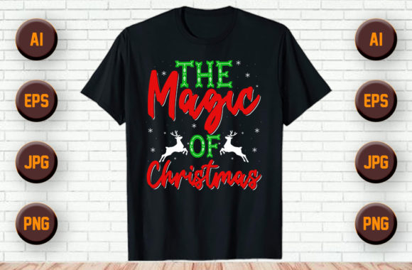 Christmas T Shirt and Mug Design -64 Graphics