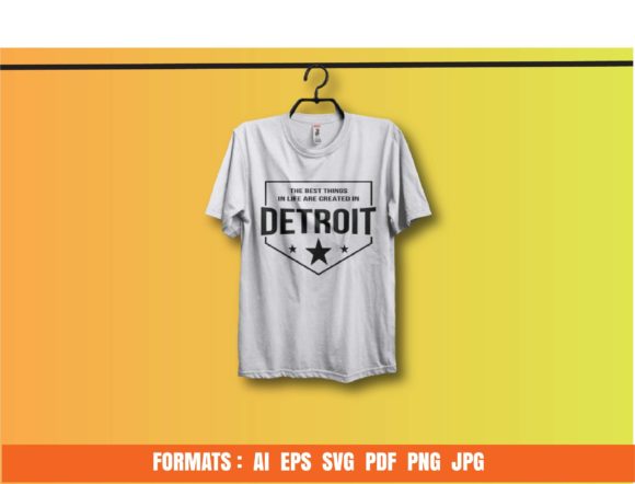 Detroit Typography Graphics & Print Templates