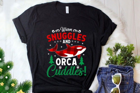 Orca Christmas Killer Whale T-Shirt Warm Graphics