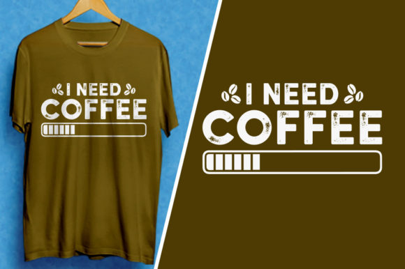 Review: I Need Coffee Typography Design
