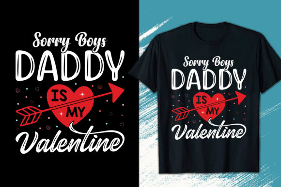Reviewing the Boys Daddy Valentine T-Shirt Design for Embroidery