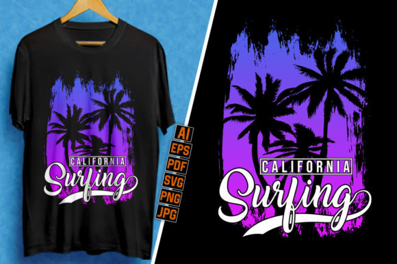 Surfing T-Shirt Design Tee 02 Graphics