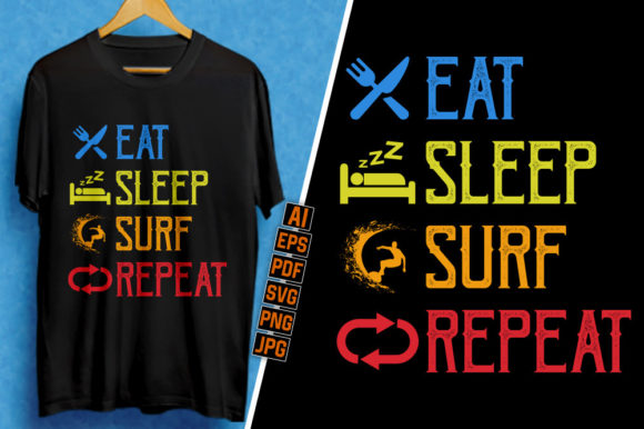 Surfing T-Shirt Design Tee 11: Graphics for T-Shirt Designs