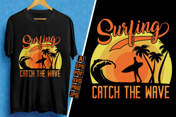 Surfing Tee 08: Graphics for T-Shirt Designs
