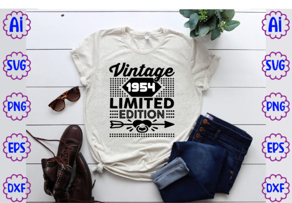 VINTAGE 1954 Graphics for T-Shirt Designs