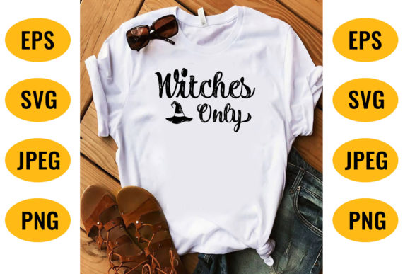 Witches Typography SVG: Graphics for T-Shirt Designs
